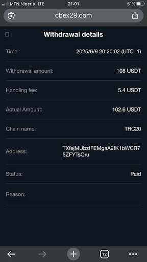 CBEX payout 3