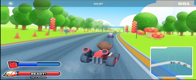 GIF cut of 'Monkeys in Cars' game
