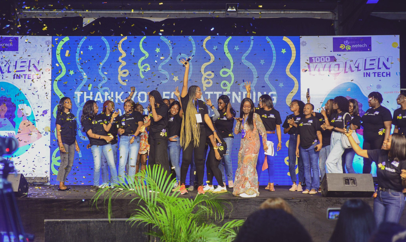 The WeTech team celebrating the 2022 edition, which 1000 women attended. Image source: WeTech
