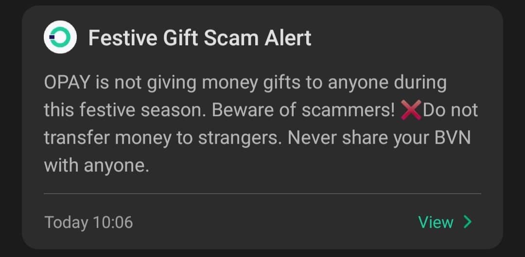 Opay debunks viral cash giveaway claim, warns users of scammers