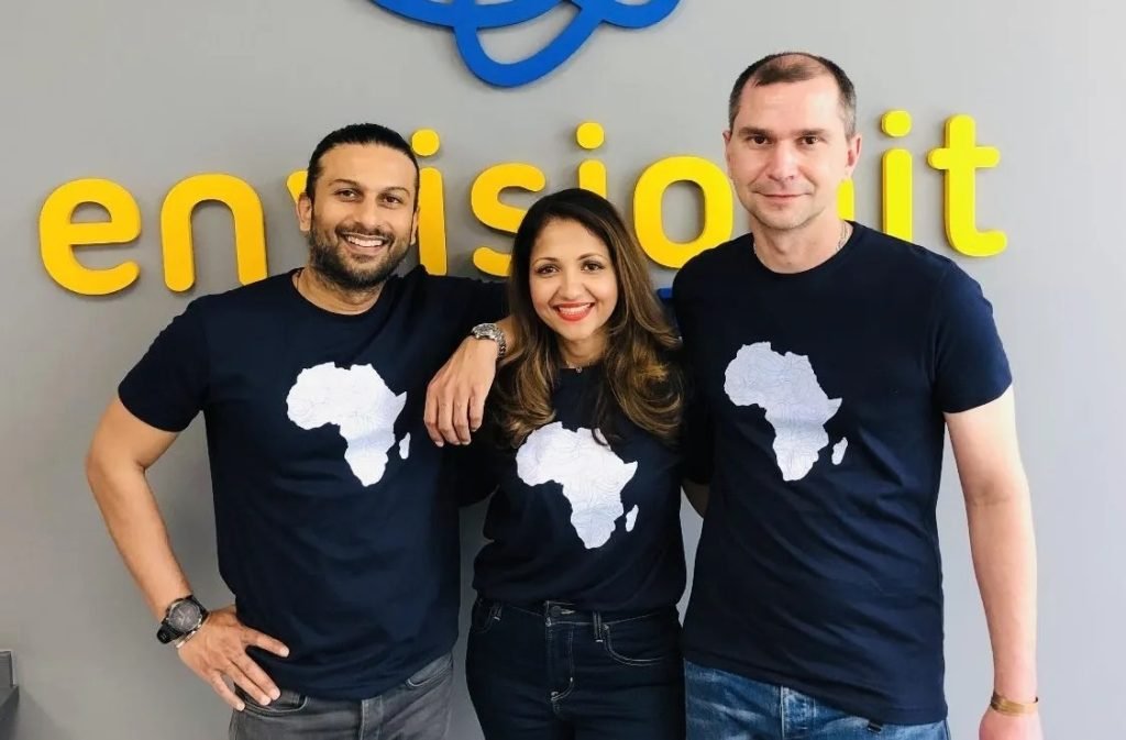 L-R: Terrence Naidu (co-founder and board chair), Dr Jaishree Naidoo (co-founder and CEO), and Andrei Migatchev (co-founder and CTO)