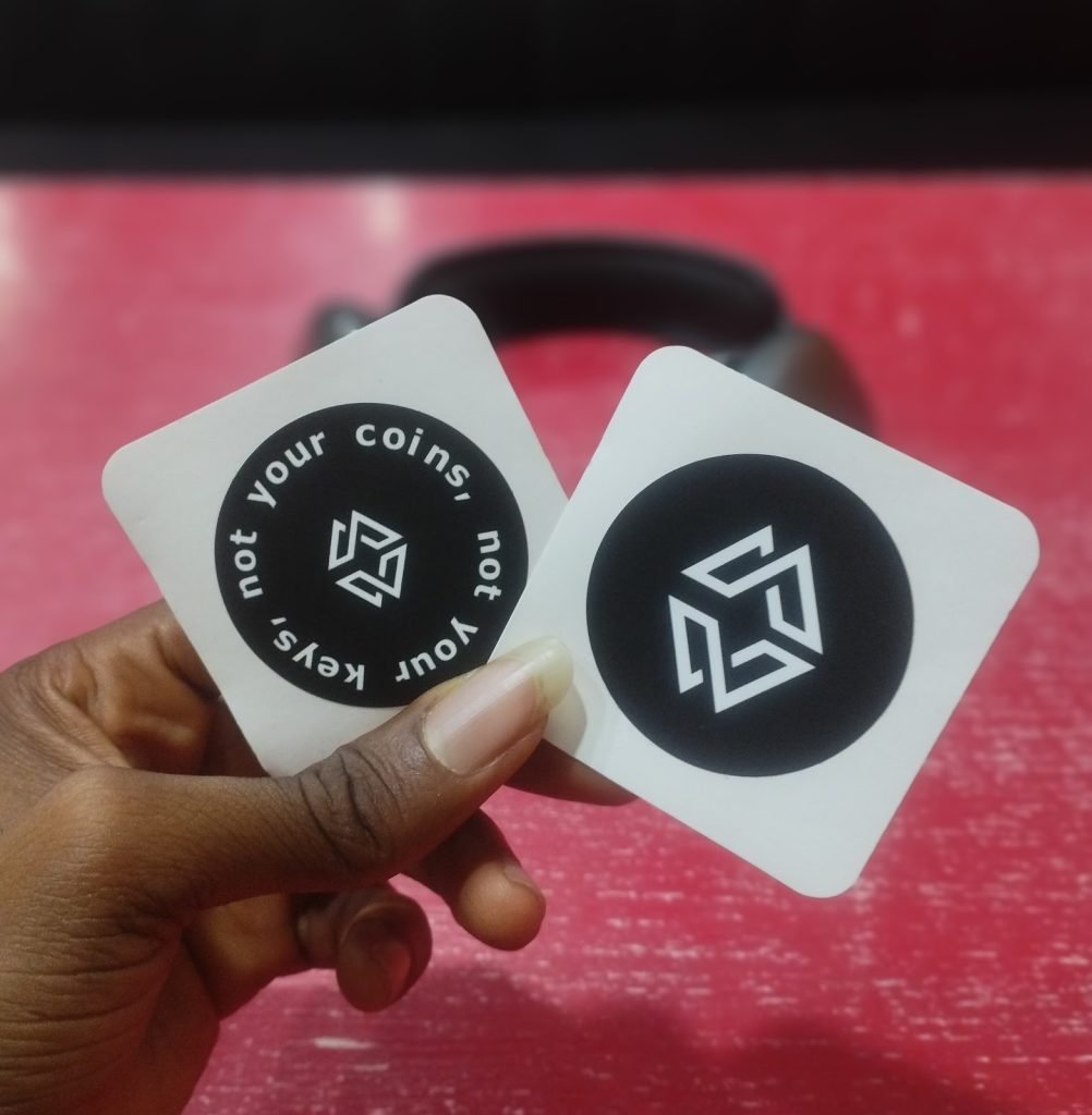 These stickers came with the Standard X1 wallet