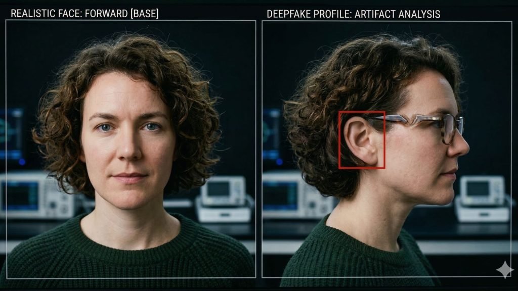 how to tell if a video is AI generated: Test head rotation and hand occlusion