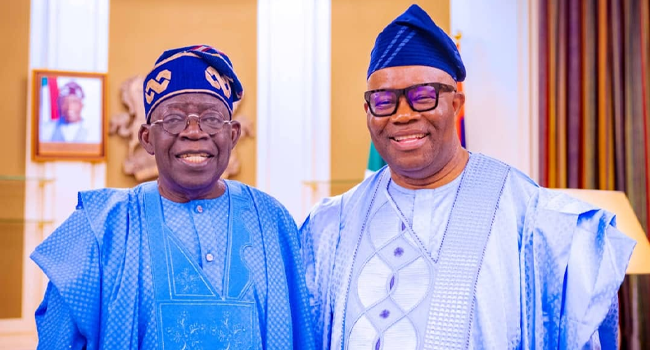 Godswill Akpabio and Bola Tinubu