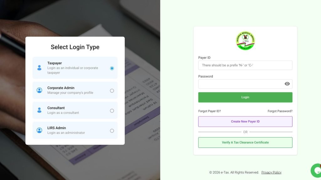How to file tax on the LIRS eTax portal