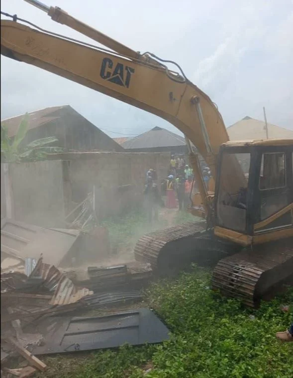 Kidnappers den used as hideout for abducted Adelabu's relatives demolished in Oyo.