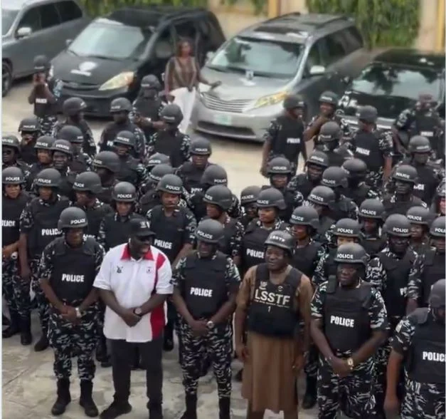 LSSTF equips Lagos State Police Command with security gadgets.
